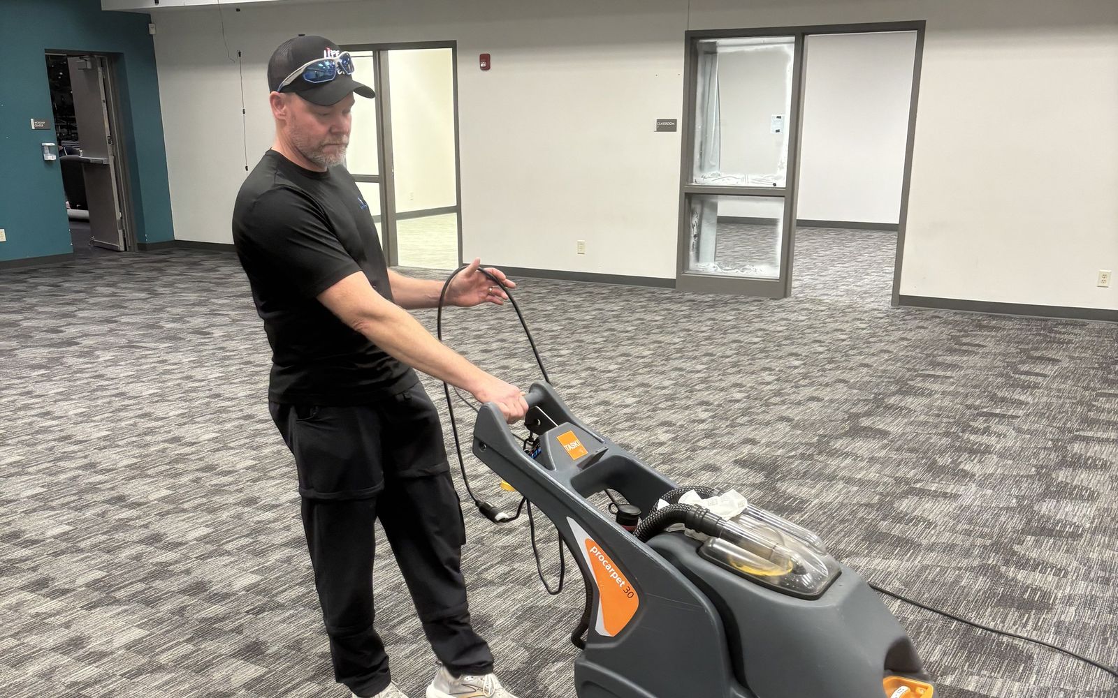 First Impressions technician on the job