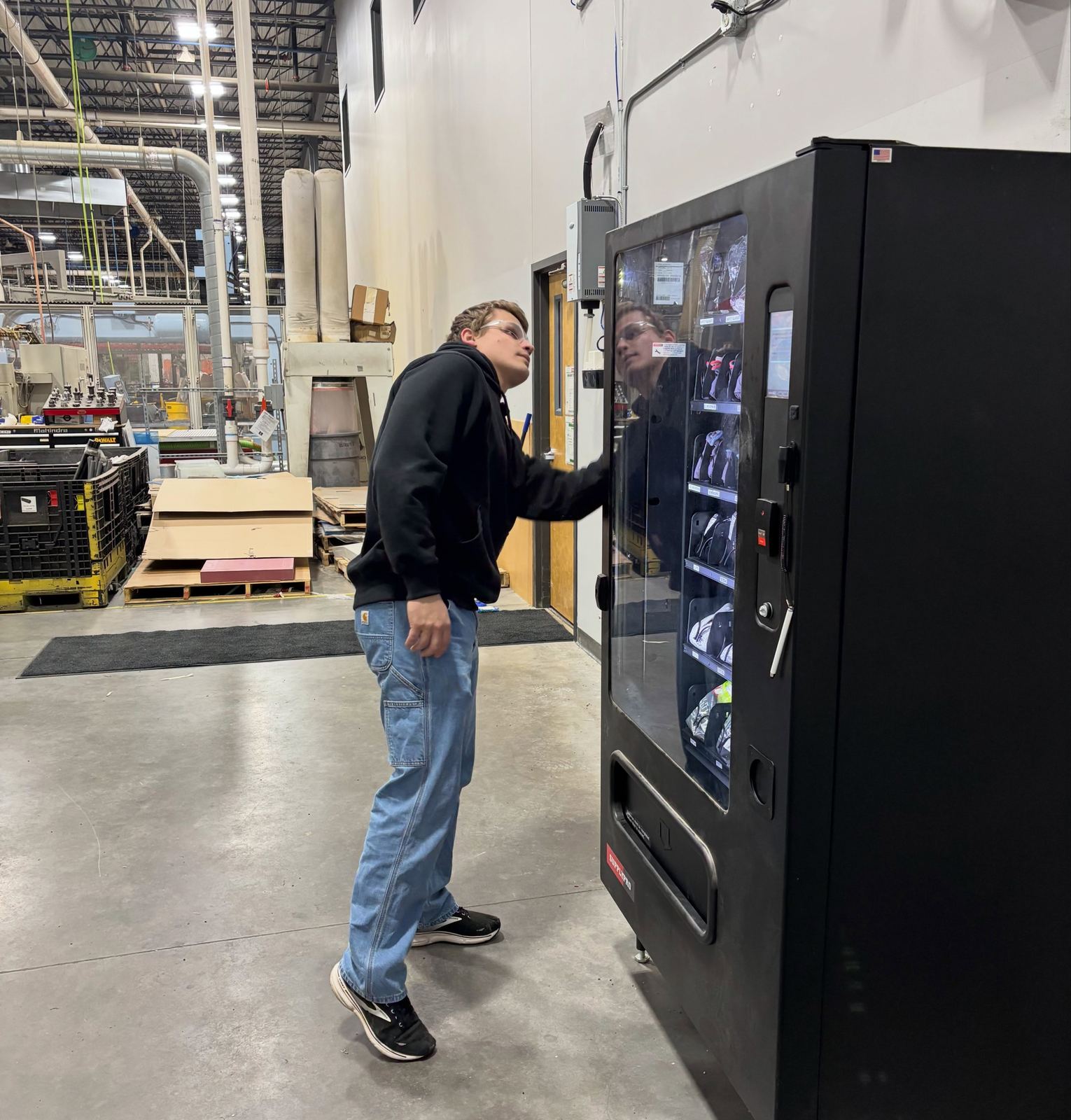 Production-floor touchpoint wipe-down